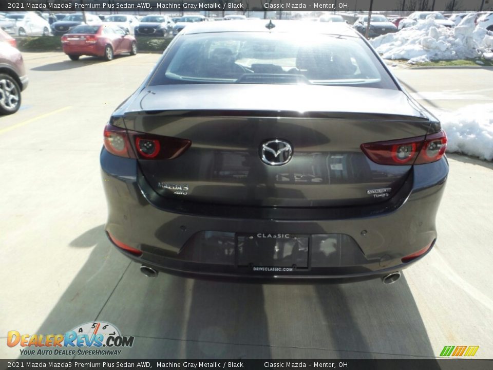 2021 Mazda Mazda3 Premium Plus Sedan AWD Machine Gray Metallic / Black Photo #3