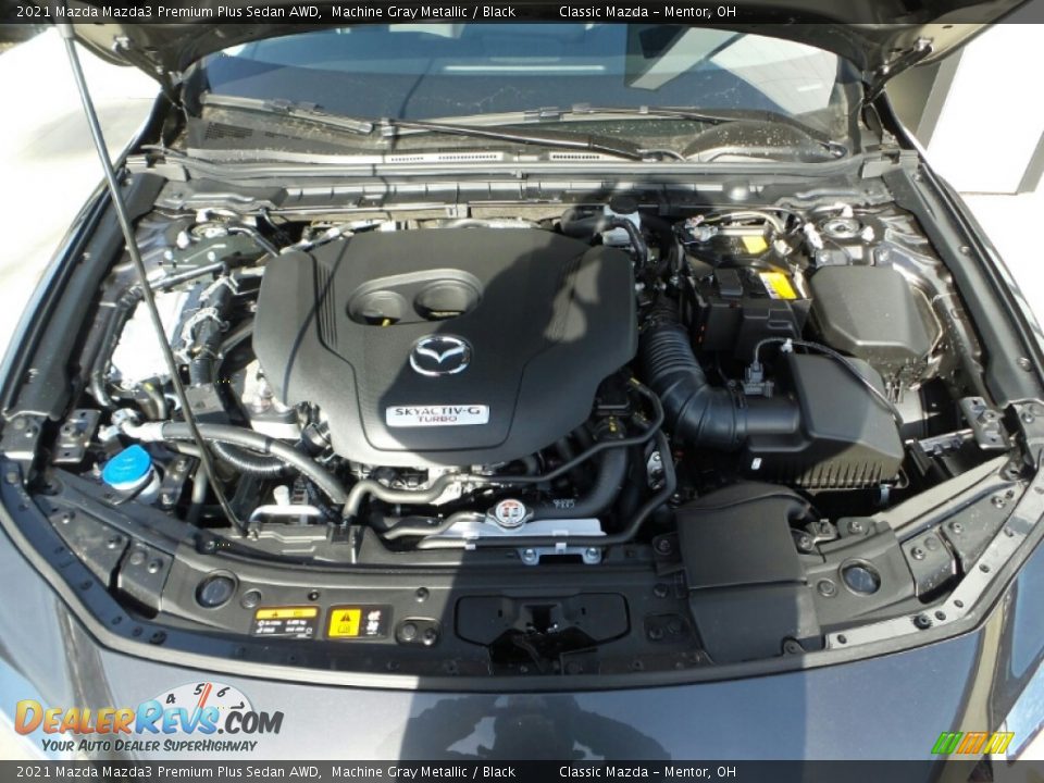 2021 Mazda Mazda3 Premium Plus Sedan AWD Machine Gray Metallic / Black Photo #8