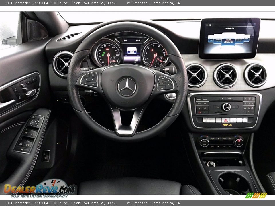 2018 Mercedes-Benz CLA 250 Coupe Polar Silver Metallic / Black Photo #4