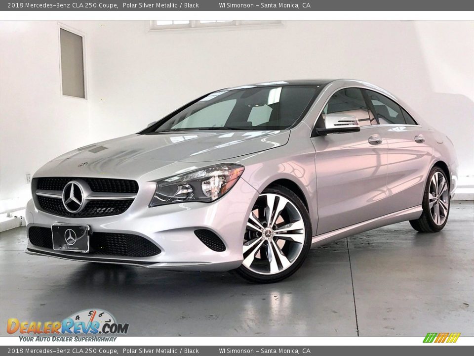 2018 Mercedes-Benz CLA 250 Coupe Polar Silver Metallic / Black Photo #12