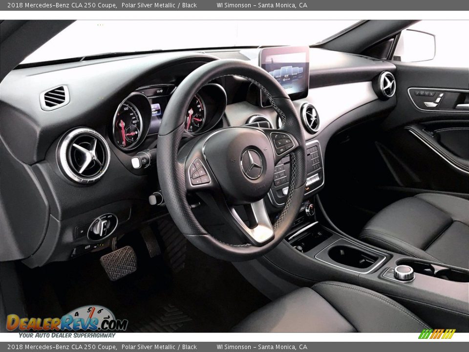 2018 Mercedes-Benz CLA 250 Coupe Polar Silver Metallic / Black Photo #14