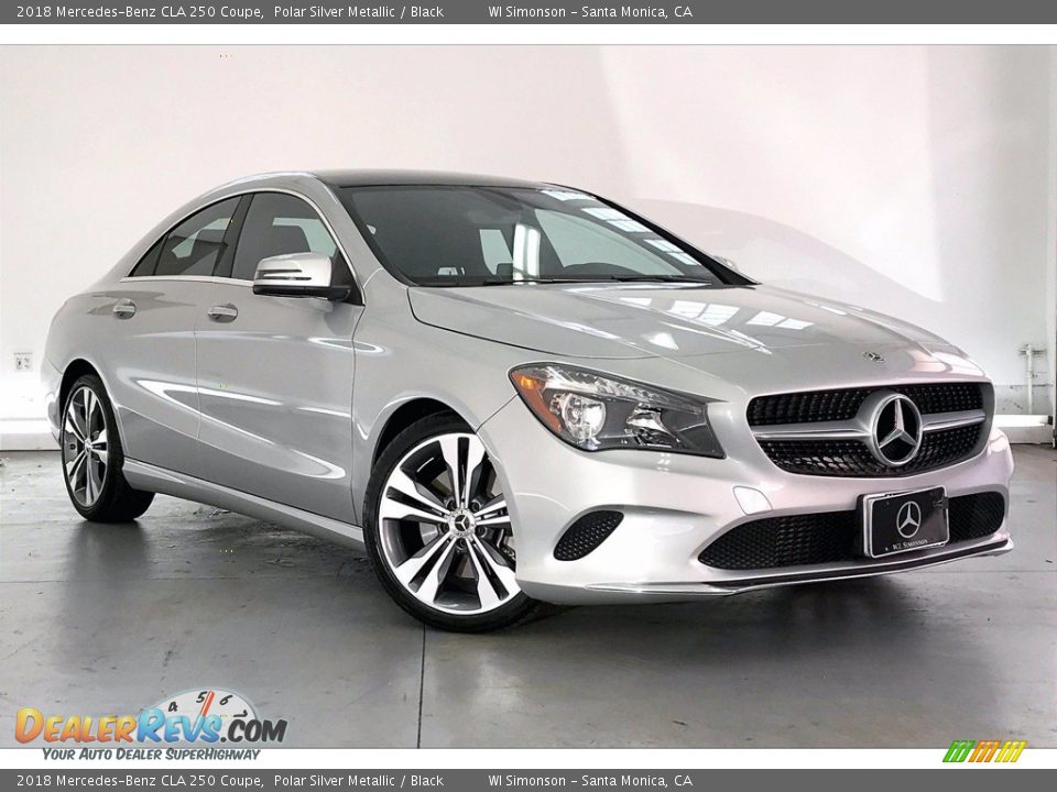 2018 Mercedes-Benz CLA 250 Coupe Polar Silver Metallic / Black Photo #34