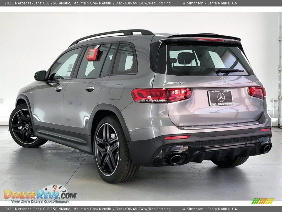 2021 Mercedes-Benz GLB 250 4Matic Mountain Grey Metallic / Black/DINAMICA w/Red Stitching Photo #2