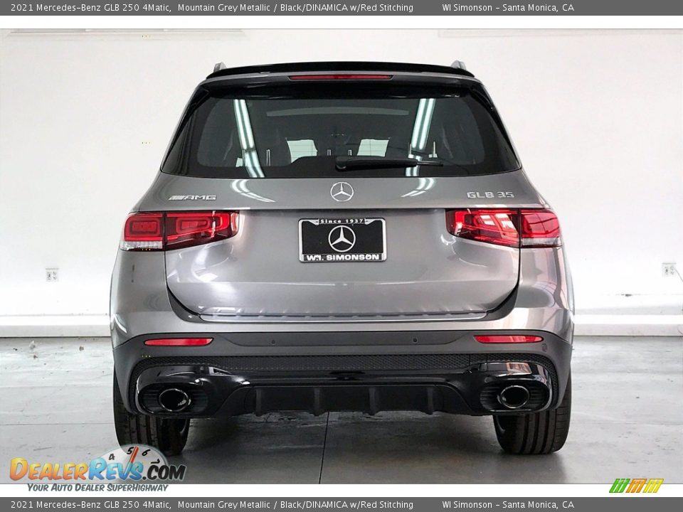 2021 Mercedes-Benz GLB 250 4Matic Mountain Grey Metallic / Black/DINAMICA w/Red Stitching Photo #3