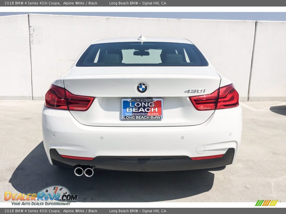 2018 BMW 4 Series 430i Coupe Alpine White / Black Photo #4