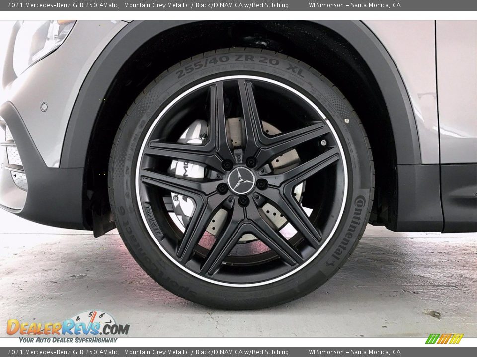 2021 Mercedes-Benz GLB 250 4Matic Mountain Grey Metallic / Black/DINAMICA w/Red Stitching Photo #9