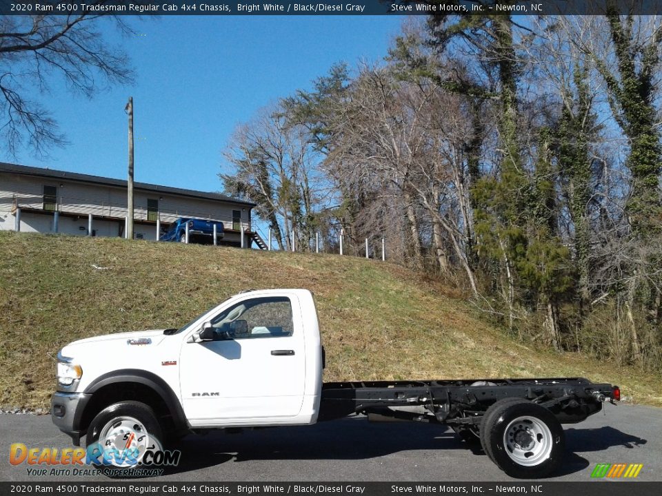 2020 Ram 4500 Tradesman Regular Cab 4x4 Chassis Bright White / Black/Diesel Gray Photo #1