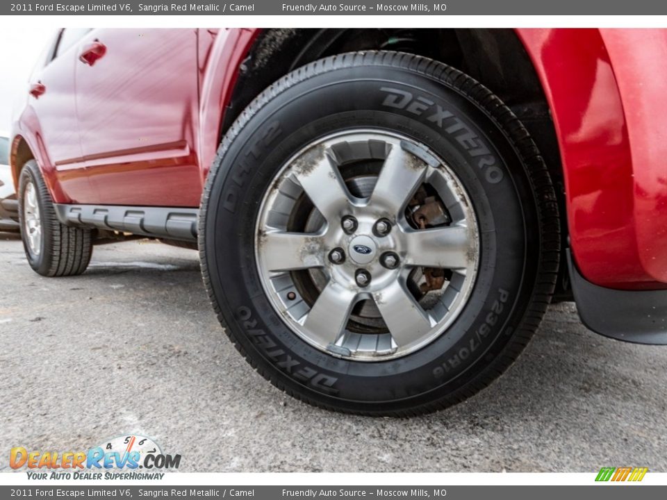 2011 Ford Escape Limited V6 Sangria Red Metallic / Camel Photo #2