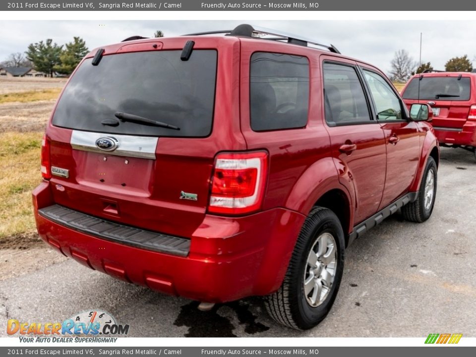 2011 Ford Escape Limited V6 Sangria Red Metallic / Camel Photo #4