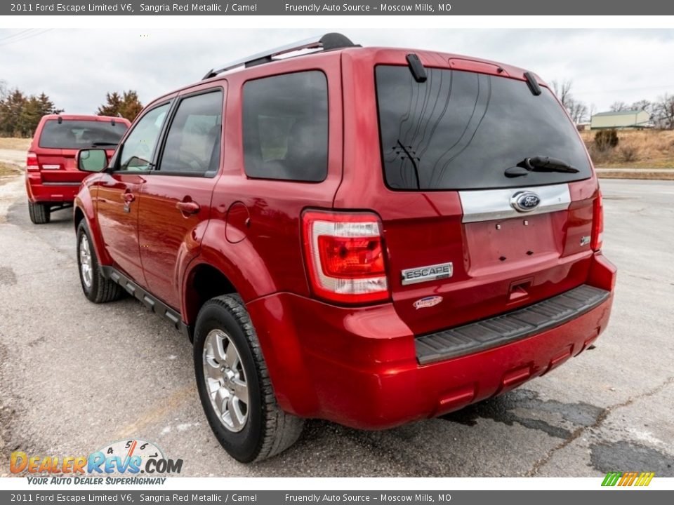 2011 Ford Escape Limited V6 Sangria Red Metallic / Camel Photo #6