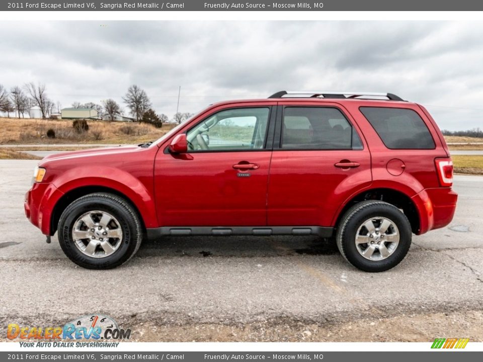 2011 Ford Escape Limited V6 Sangria Red Metallic / Camel Photo #7