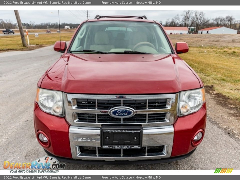 2011 Ford Escape Limited V6 Sangria Red Metallic / Camel Photo #9