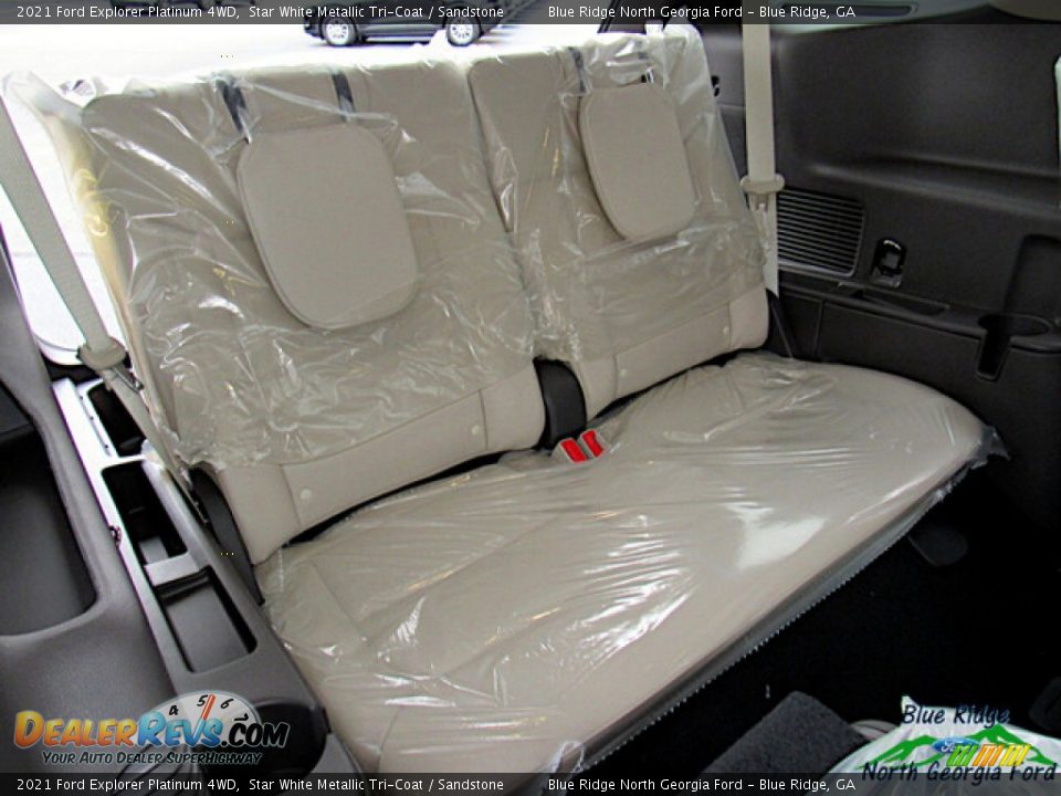 2021 Ford Explorer Platinum 4WD Star White Metallic Tri-Coat / Sandstone Photo #14