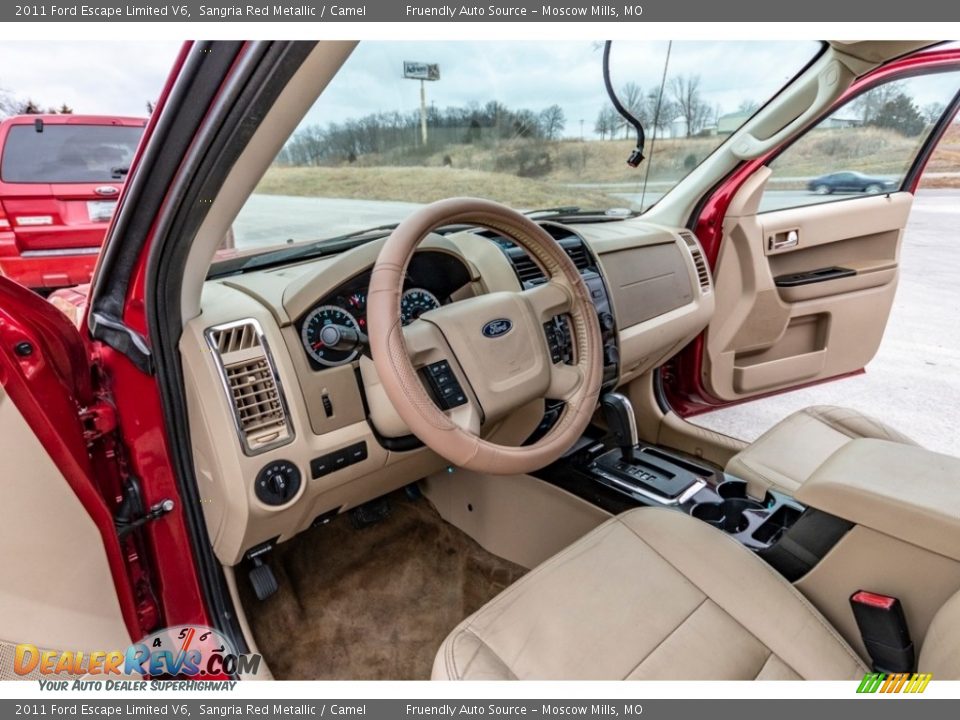 2011 Ford Escape Limited V6 Sangria Red Metallic / Camel Photo #19