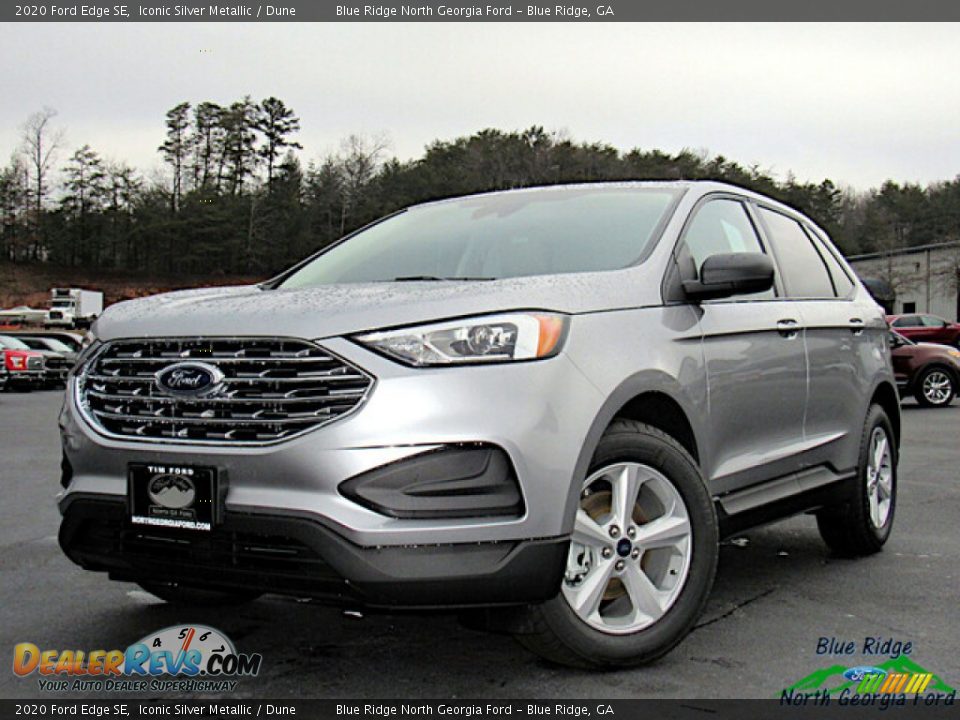 2020 Ford Edge SE Iconic Silver Metallic / Dune Photo #1