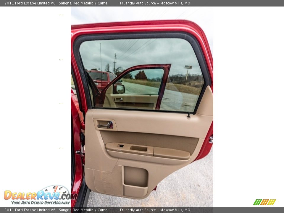 2011 Ford Escape Limited V6 Sangria Red Metallic / Camel Photo #24