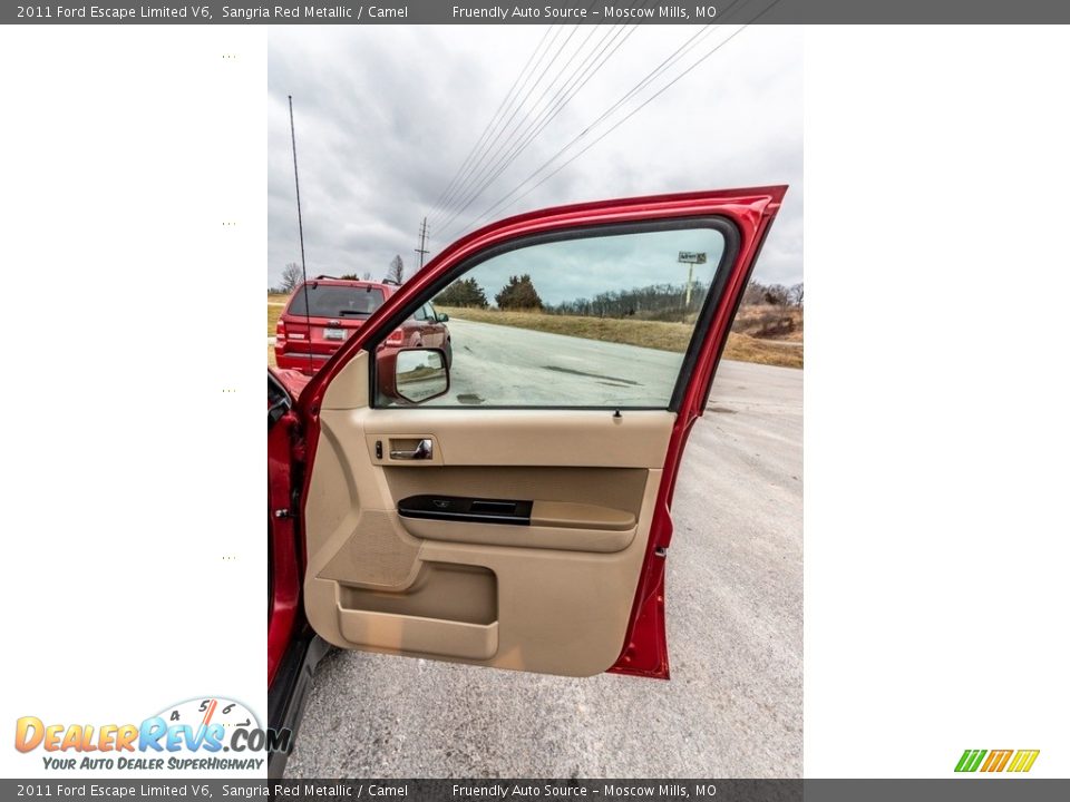 2011 Ford Escape Limited V6 Sangria Red Metallic / Camel Photo #25