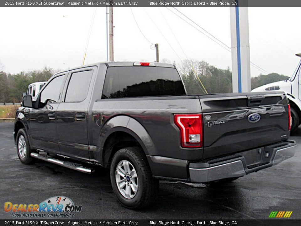 2015 Ford F150 XLT SuperCrew Magnetic Metallic / Medium Earth Gray Photo #3