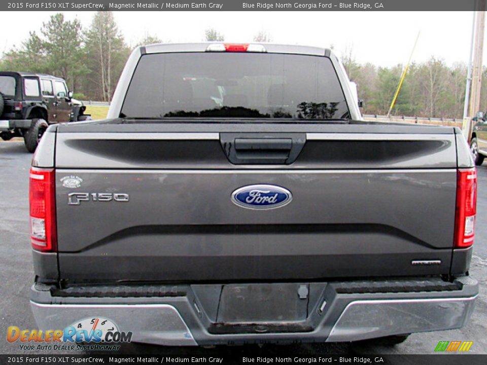 2015 Ford F150 XLT SuperCrew Magnetic Metallic / Medium Earth Gray Photo #4