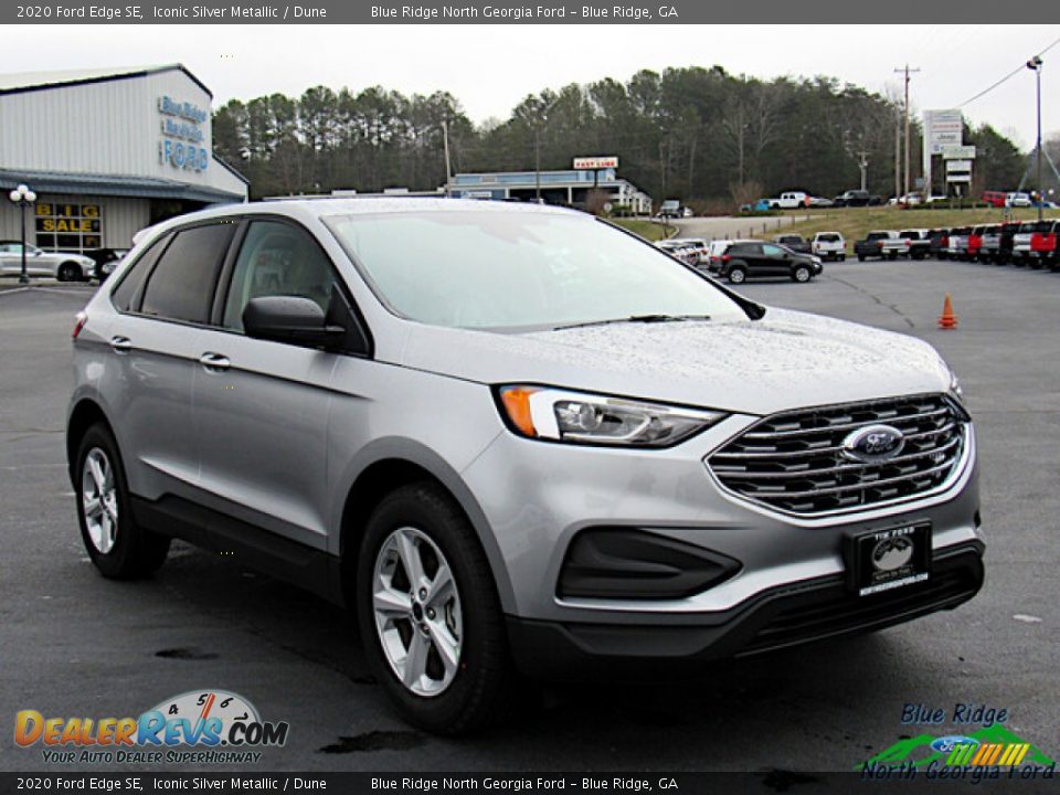 2020 Ford Edge SE Iconic Silver Metallic / Dune Photo #7