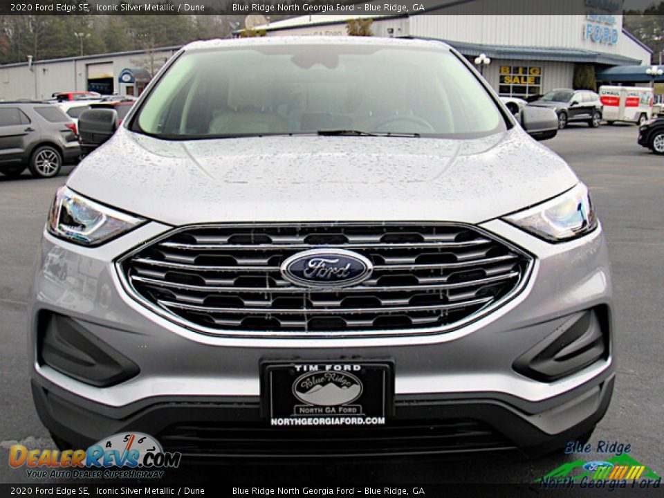 2020 Ford Edge SE Iconic Silver Metallic / Dune Photo #8