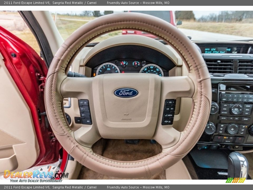 2011 Ford Escape Limited V6 Sangria Red Metallic / Camel Photo #31