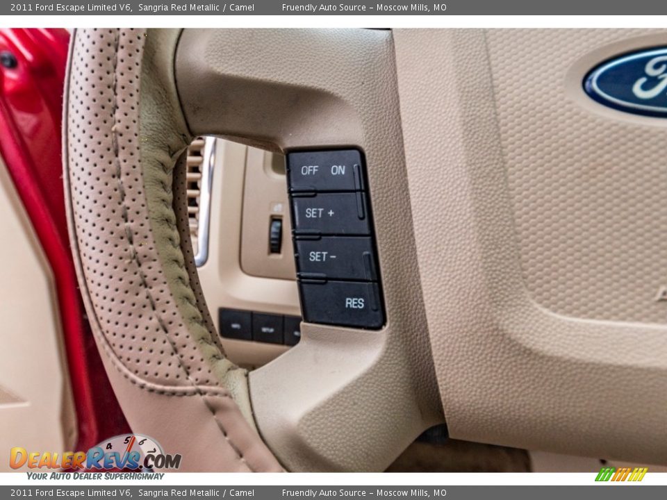 2011 Ford Escape Limited V6 Sangria Red Metallic / Camel Photo #32