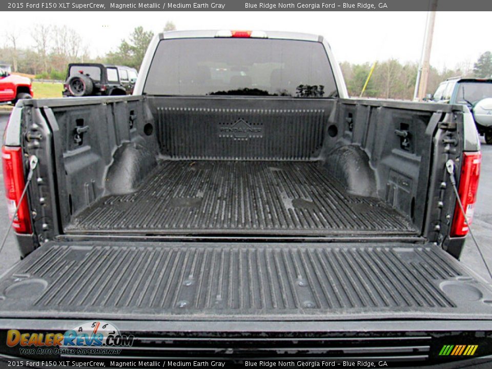 2015 Ford F150 XLT SuperCrew Magnetic Metallic / Medium Earth Gray Photo #13