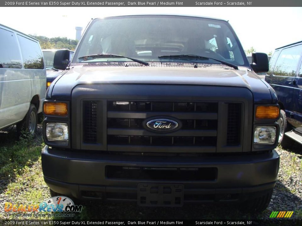 2009 Ford E Series Van E350 Super Duty XL Extended Passenger Dark Blue Pearl / Medium Flint Photo #2