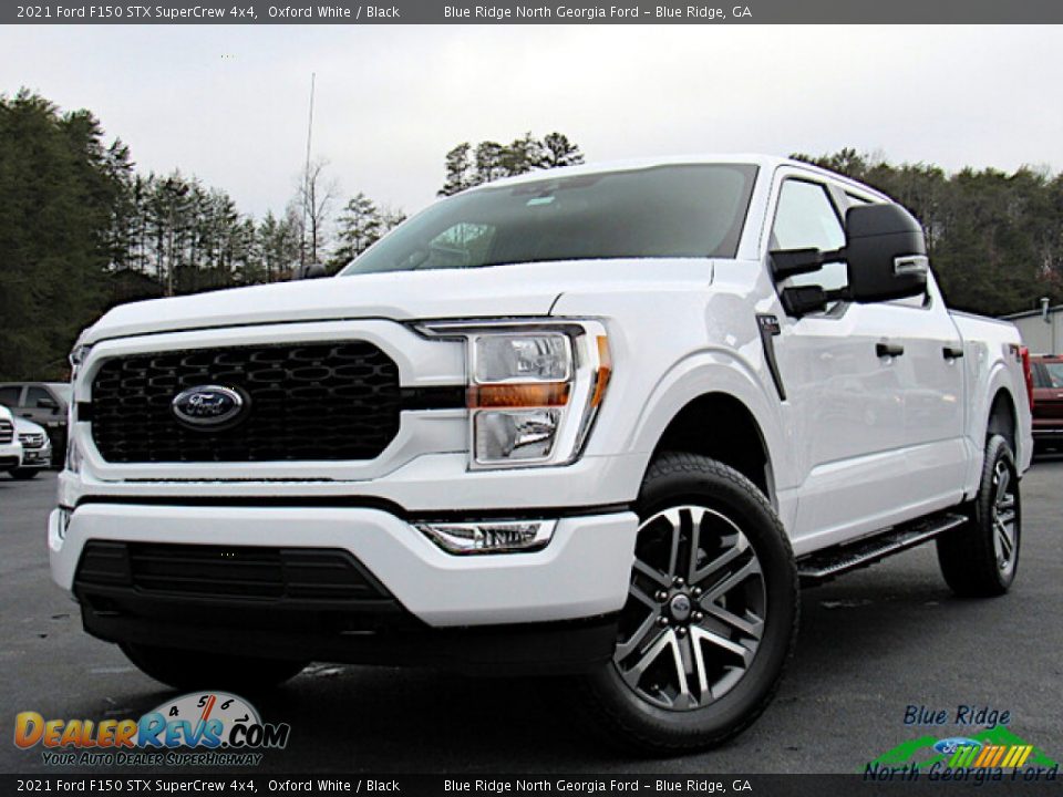 2021 Ford F150 STX SuperCrew 4x4 Oxford White / Black Photo #1