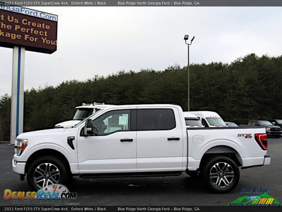 2021 Ford F150 STX SuperCrew 4x4 Oxford White / Black Photo #2