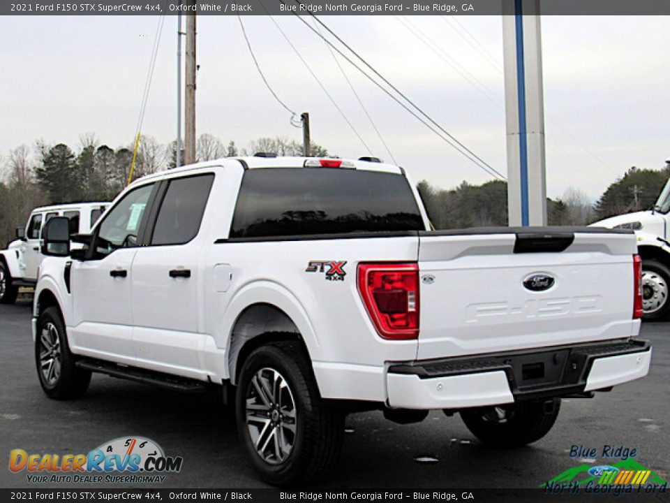 2021 Ford F150 STX SuperCrew 4x4 Oxford White / Black Photo #3