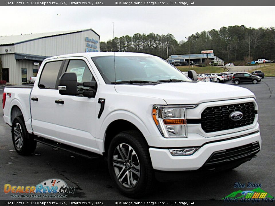 2021 Ford F150 STX SuperCrew 4x4 Oxford White / Black Photo #7