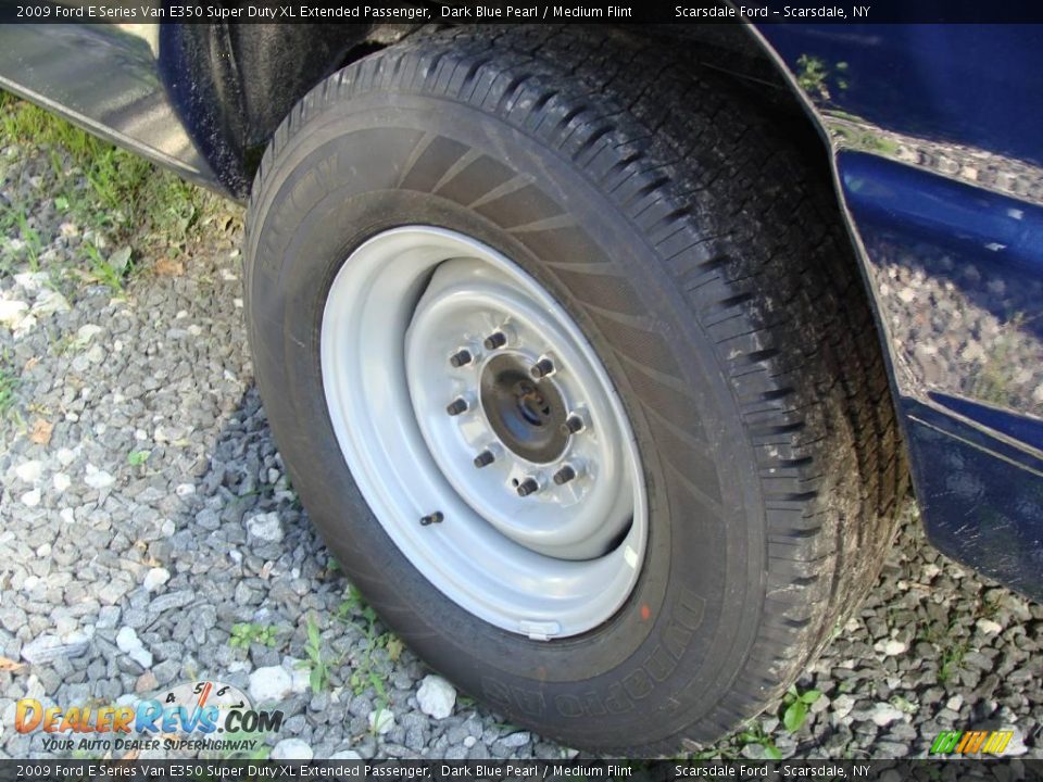 2009 Ford E Series Van E350 Super Duty XL Extended Passenger Dark Blue Pearl / Medium Flint Photo #7