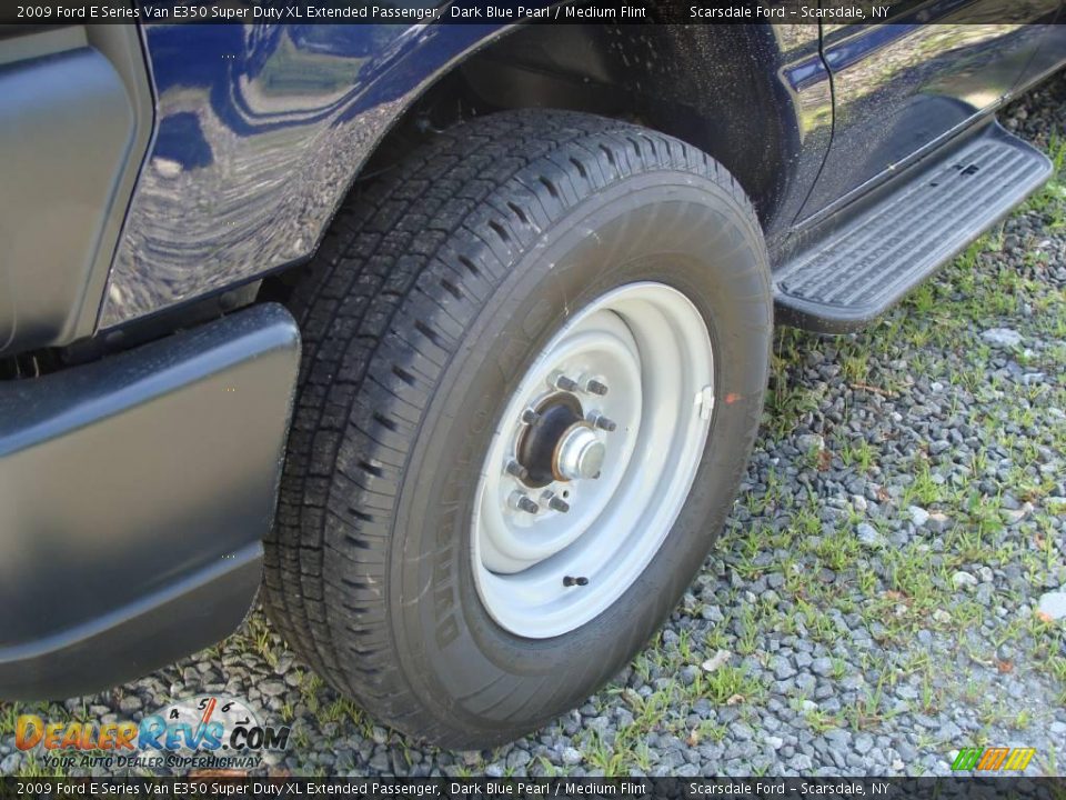 2009 Ford E Series Van E350 Super Duty XL Extended Passenger Dark Blue Pearl / Medium Flint Photo #8