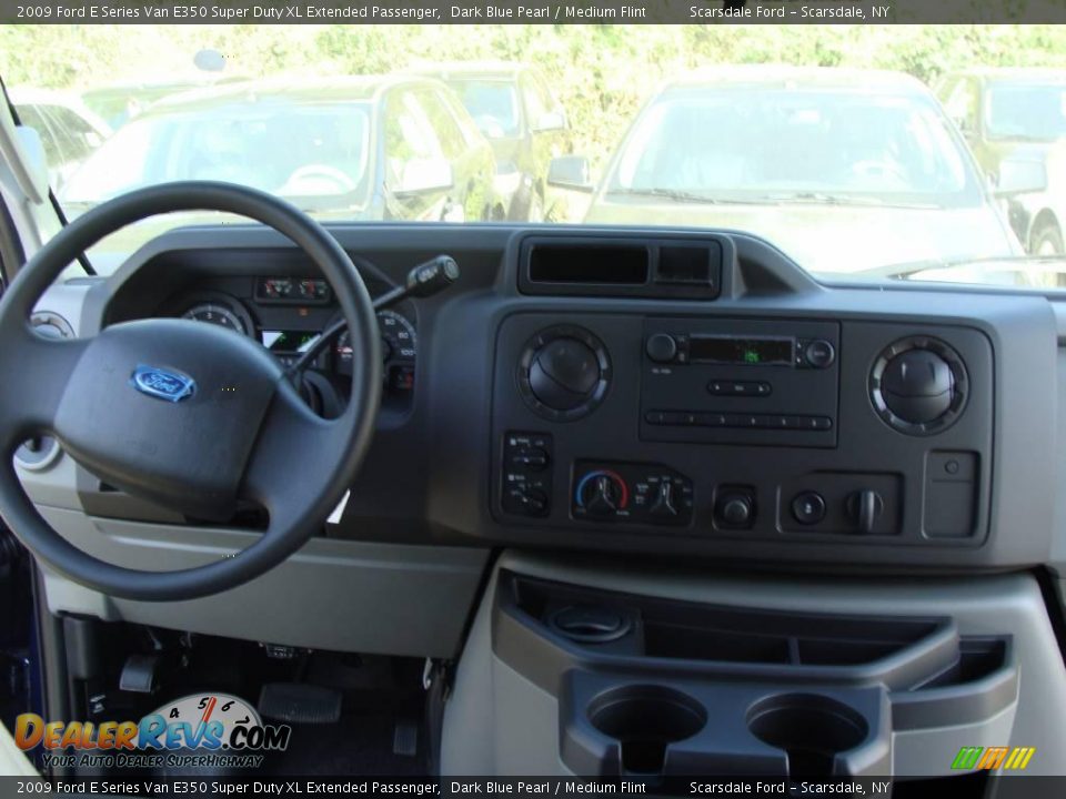 2009 Ford E Series Van E350 Super Duty XL Extended Passenger Dark Blue Pearl / Medium Flint Photo #16