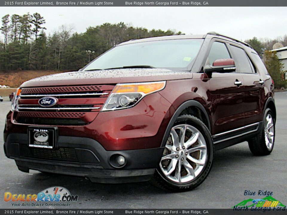 2015 Ford Explorer Limited Bronze Fire / Medium Light Stone Photo #1