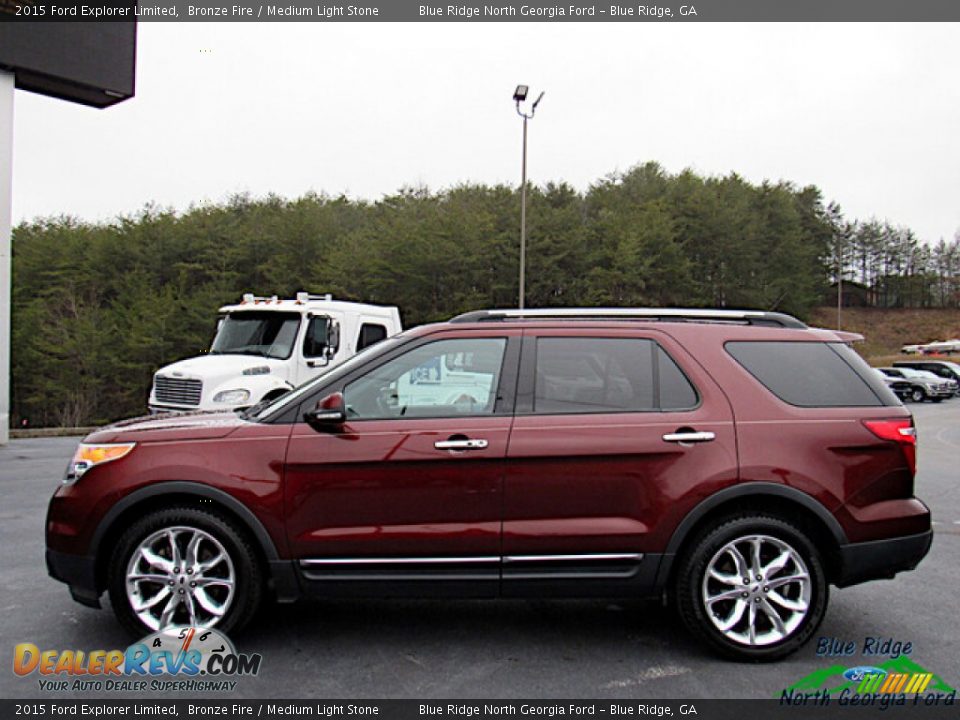 2015 Ford Explorer Limited Bronze Fire / Medium Light Stone Photo #2