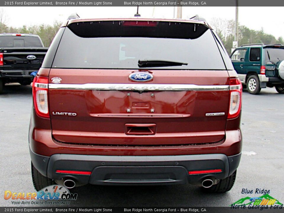 2015 Ford Explorer Limited Bronze Fire / Medium Light Stone Photo #4