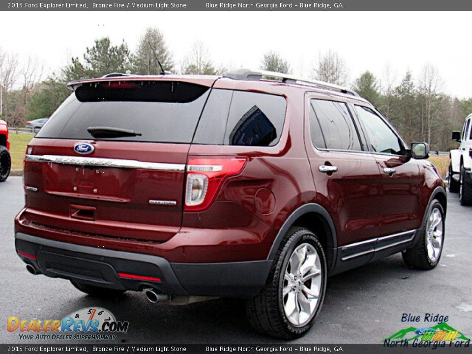 2015 Ford Explorer Limited Bronze Fire / Medium Light Stone Photo #5