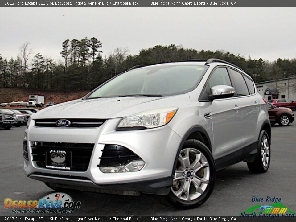 2013 Ford Escape SEL 1.6L EcoBoost Ingot Silver Metallic / Charcoal Black Photo #1