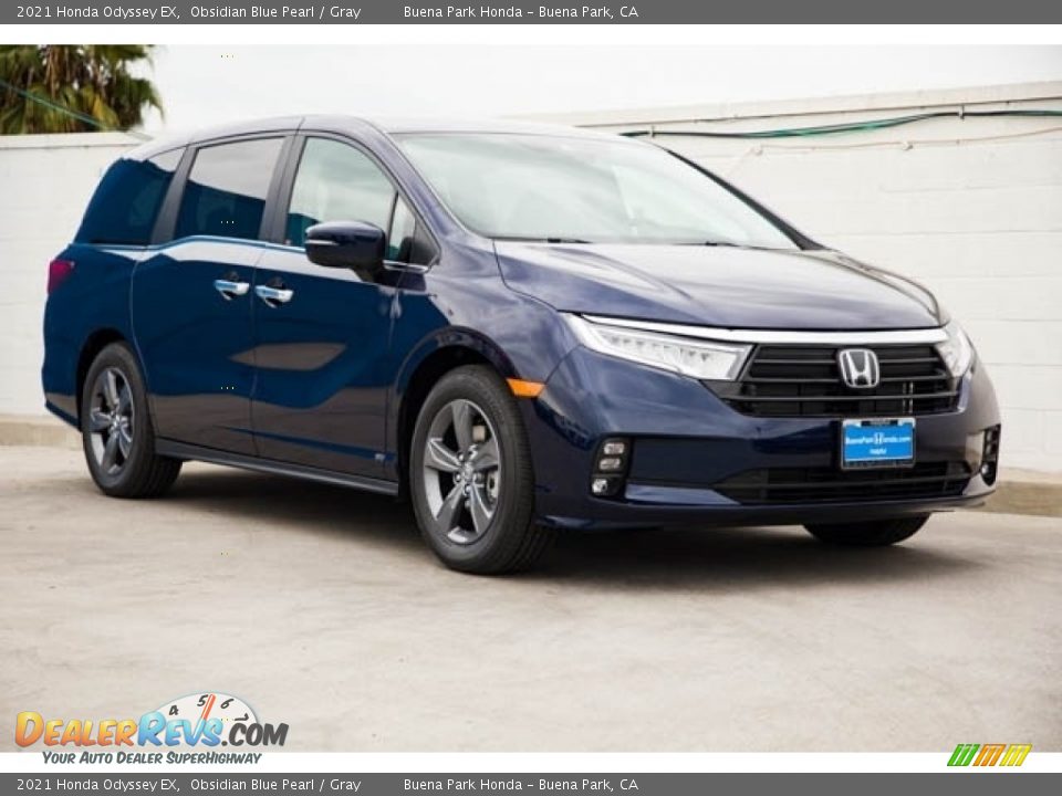 2021 Honda Odyssey EX Obsidian Blue Pearl / Gray Photo #1