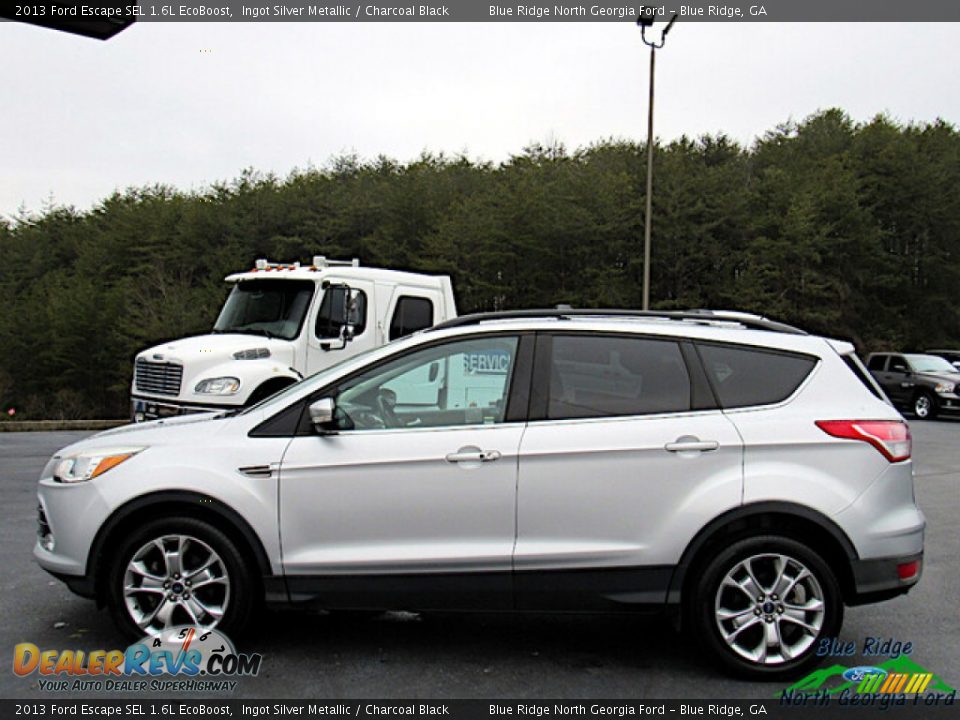 2013 Ford Escape SEL 1.6L EcoBoost Ingot Silver Metallic / Charcoal Black Photo #2