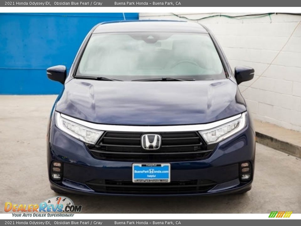 2021 Honda Odyssey EX Obsidian Blue Pearl / Gray Photo #3