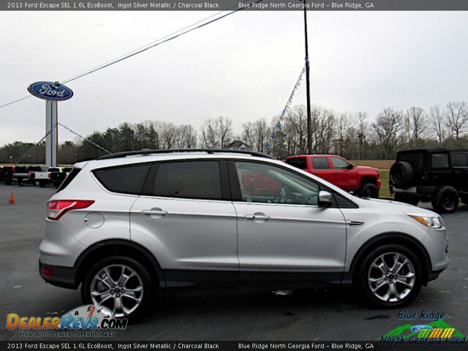 2013 Ford Escape SEL 1.6L EcoBoost Ingot Silver Metallic / Charcoal Black Photo #6