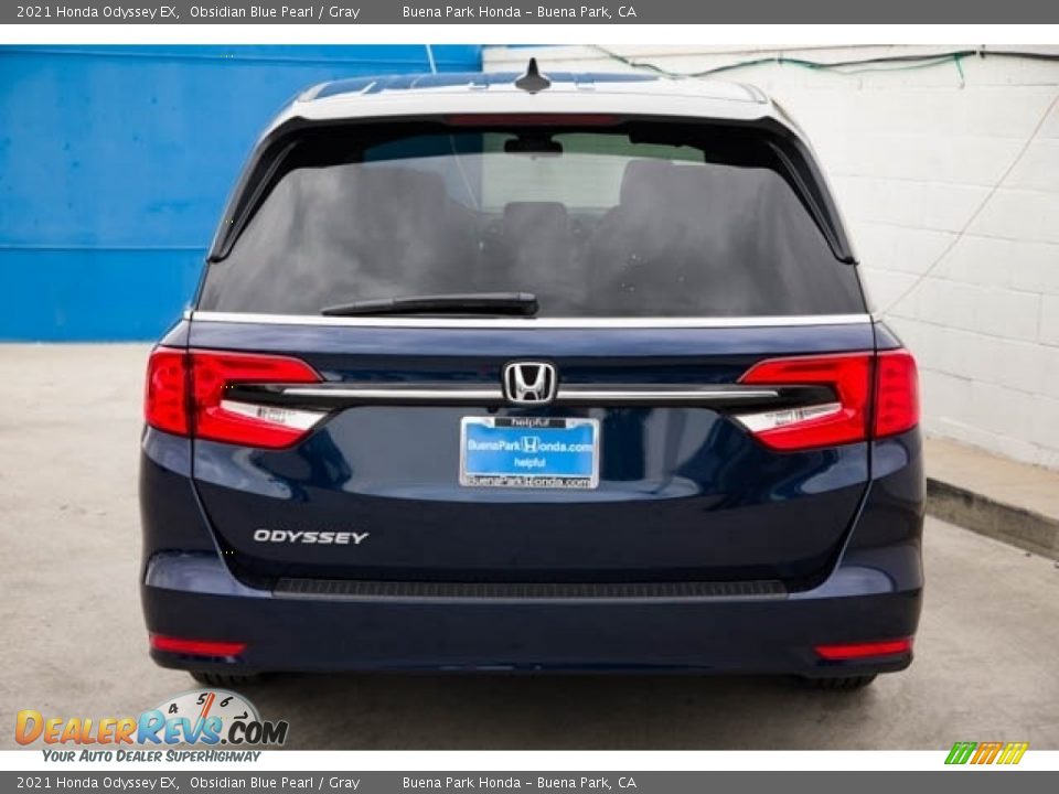 2021 Honda Odyssey EX Obsidian Blue Pearl / Gray Photo #5