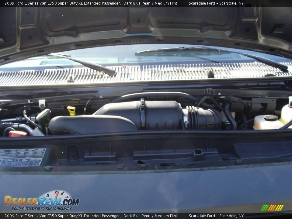 2009 Ford E Series Van E350 Super Duty XL Extended Passenger Dark Blue Pearl / Medium Flint Photo #21