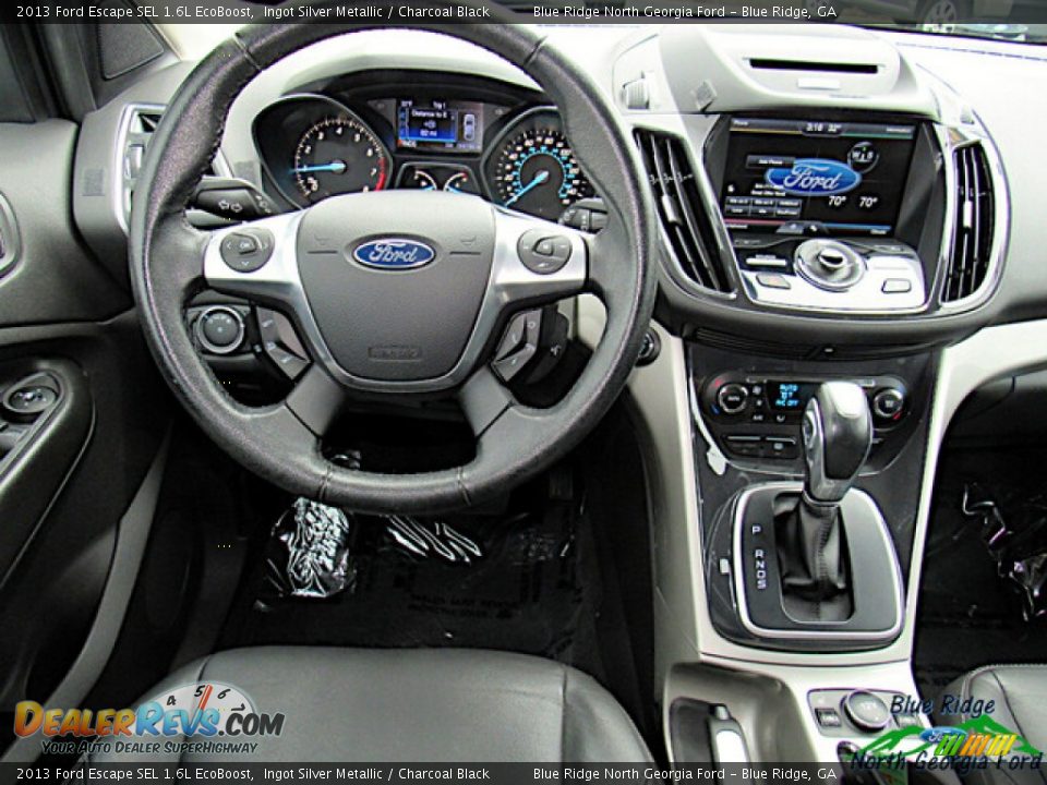 2013 Ford Escape SEL 1.6L EcoBoost Ingot Silver Metallic / Charcoal Black Photo #15