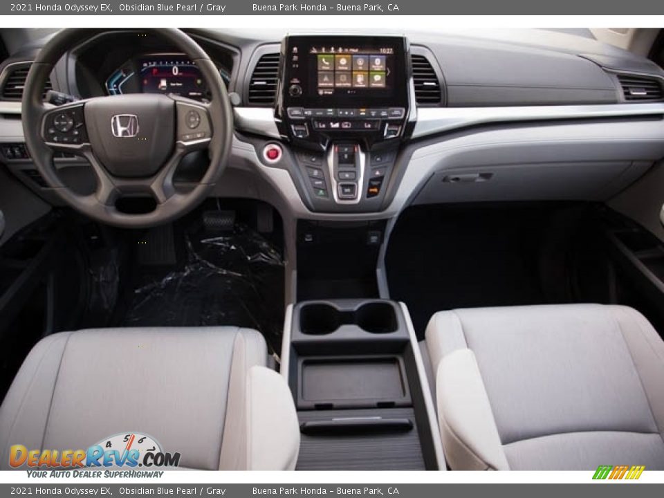 2021 Honda Odyssey EX Obsidian Blue Pearl / Gray Photo #17