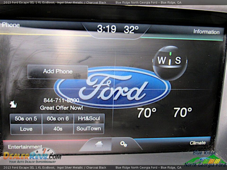 2013 Ford Escape SEL 1.6L EcoBoost Ingot Silver Metallic / Charcoal Black Photo #19